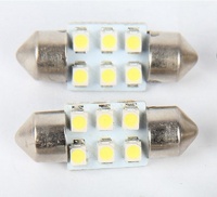 Светодиод 12V-24V пальчиковый 31mm (6/10 диодов) БЕЛЫЙ SMD