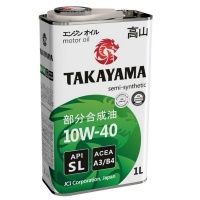 Масло TAKAYAMA Safetec 10W40 Api SL Acea A3/B4 п/синт.1л.(металл) М+