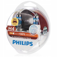 Лампы H4 12V60/55W+130% PHILIPS X-Treme Vision G-force(2шт) (12342XVGS2)