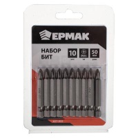 Набор бит 10 предметов ЕРМАК PH1 50мм 657032