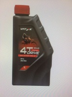 Масло Vitex Drive 10/40 Api SL Jaso MA2 4T п/с 1л М+