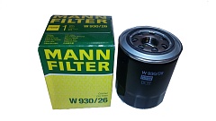 Фильтр масляный для Kia Sorento/W93026/MANN-FILTER